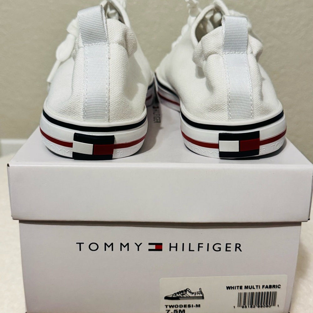 Tommy Hilfiger White Platform Sneakers